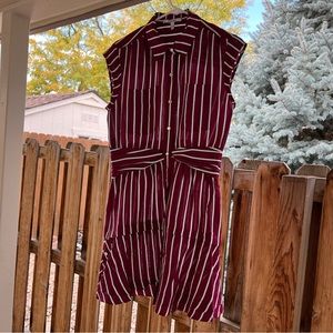 💥SALE💥 Derek Lam 10 Crosby Ramie Striped Shirt Dress